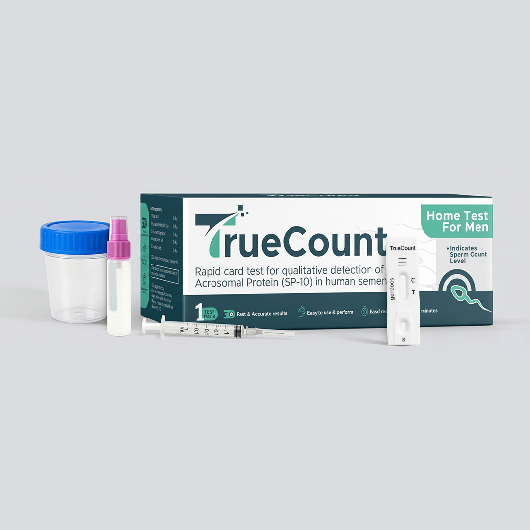 TrueCount - At home test for men - Helps find sperm count level (With free Fertility Specialist Consultation)